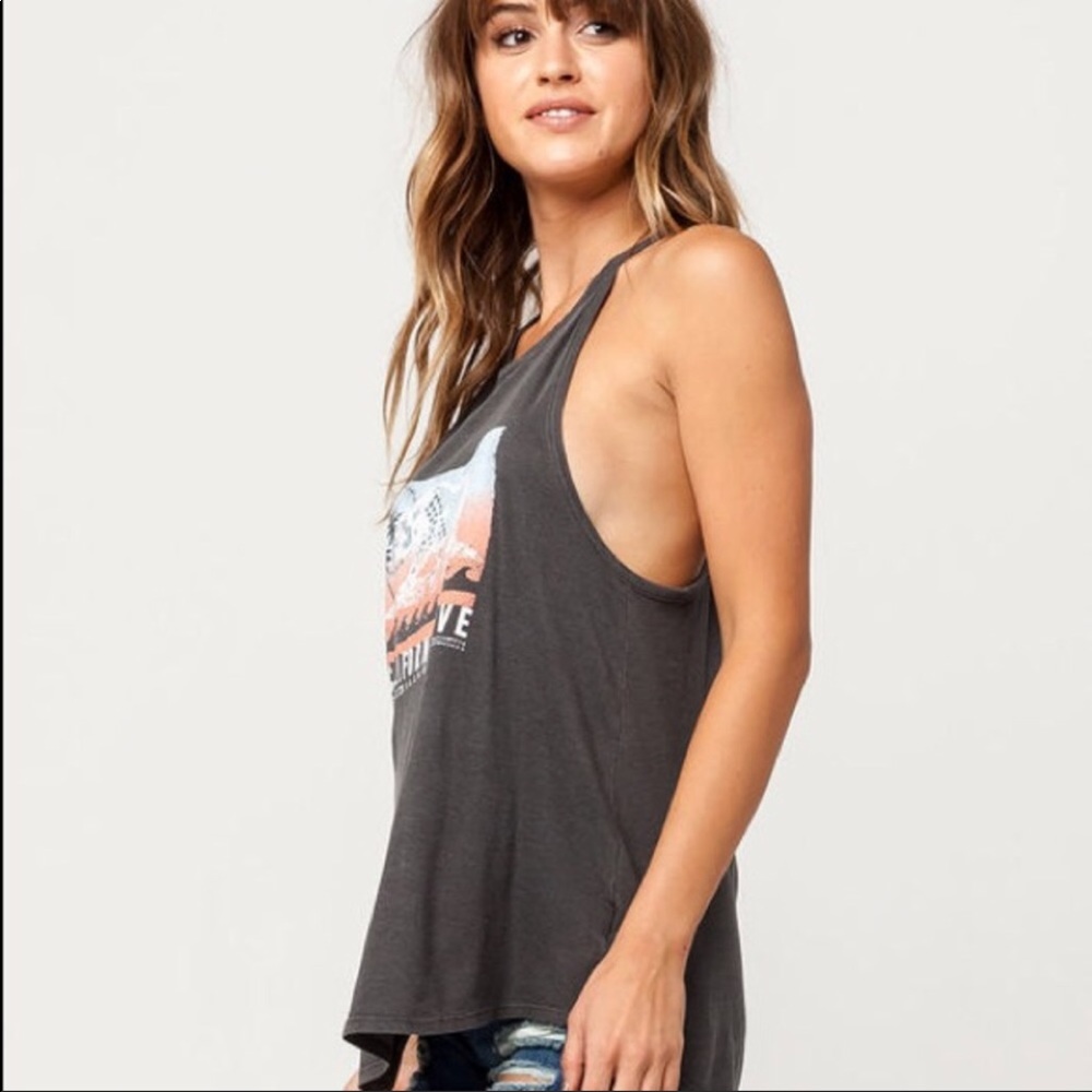 ★Sale★ Billabong Gray Graphic Tank - Picture 3 of 5